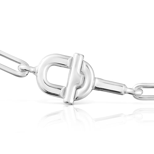 Pulsera cadena forzada de plata TOUS MANIFESTO