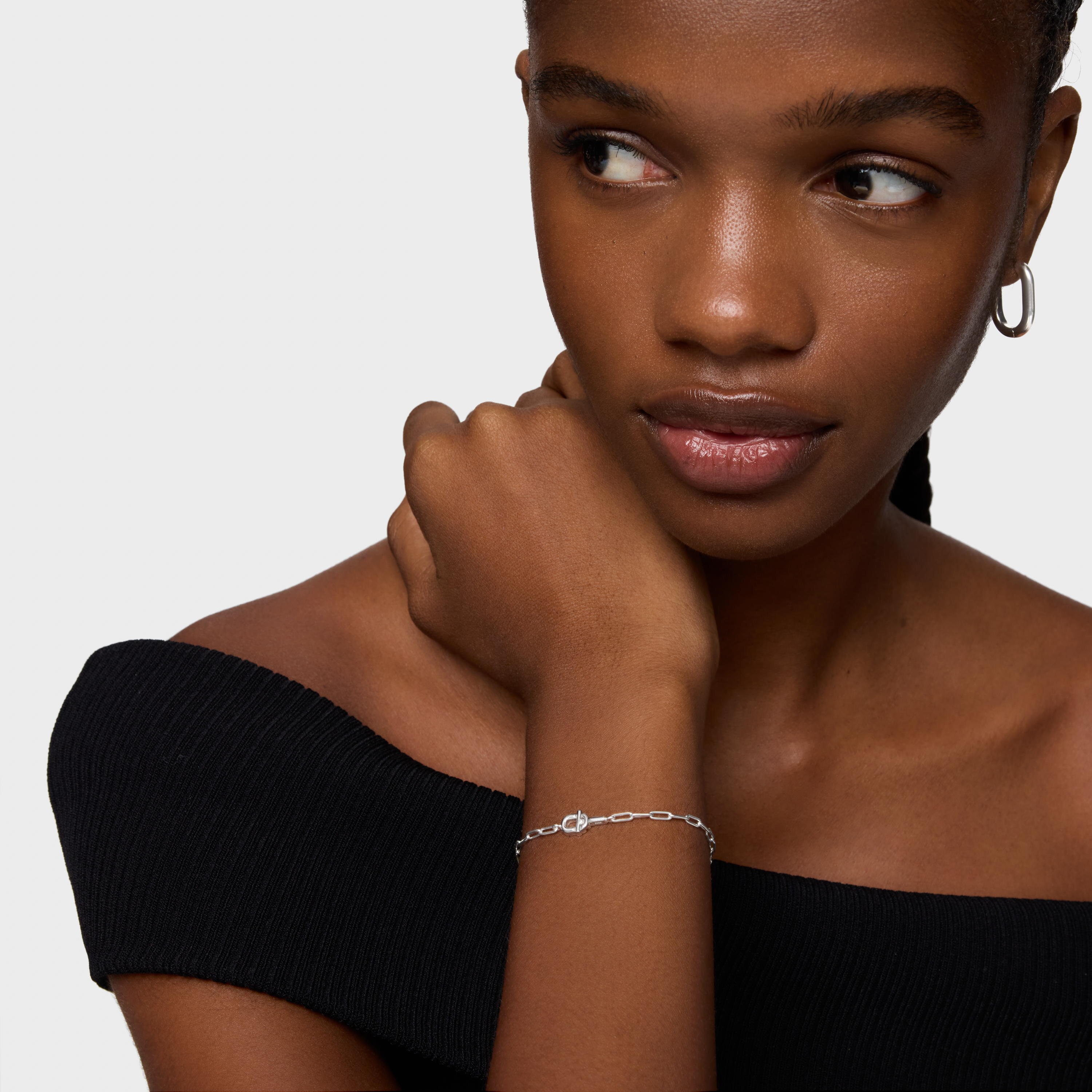 Silver trace chain Bracelet TOUS MANIFESTO