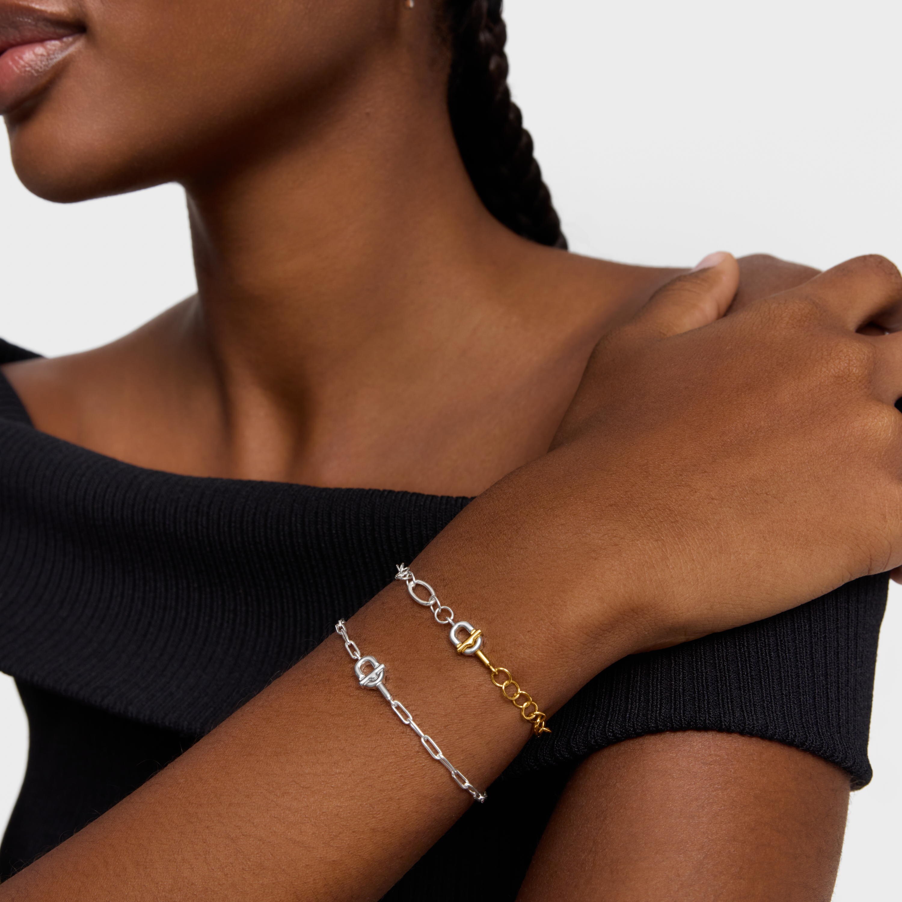 Silver trace chain Bracelet TOUS MANIFESTO