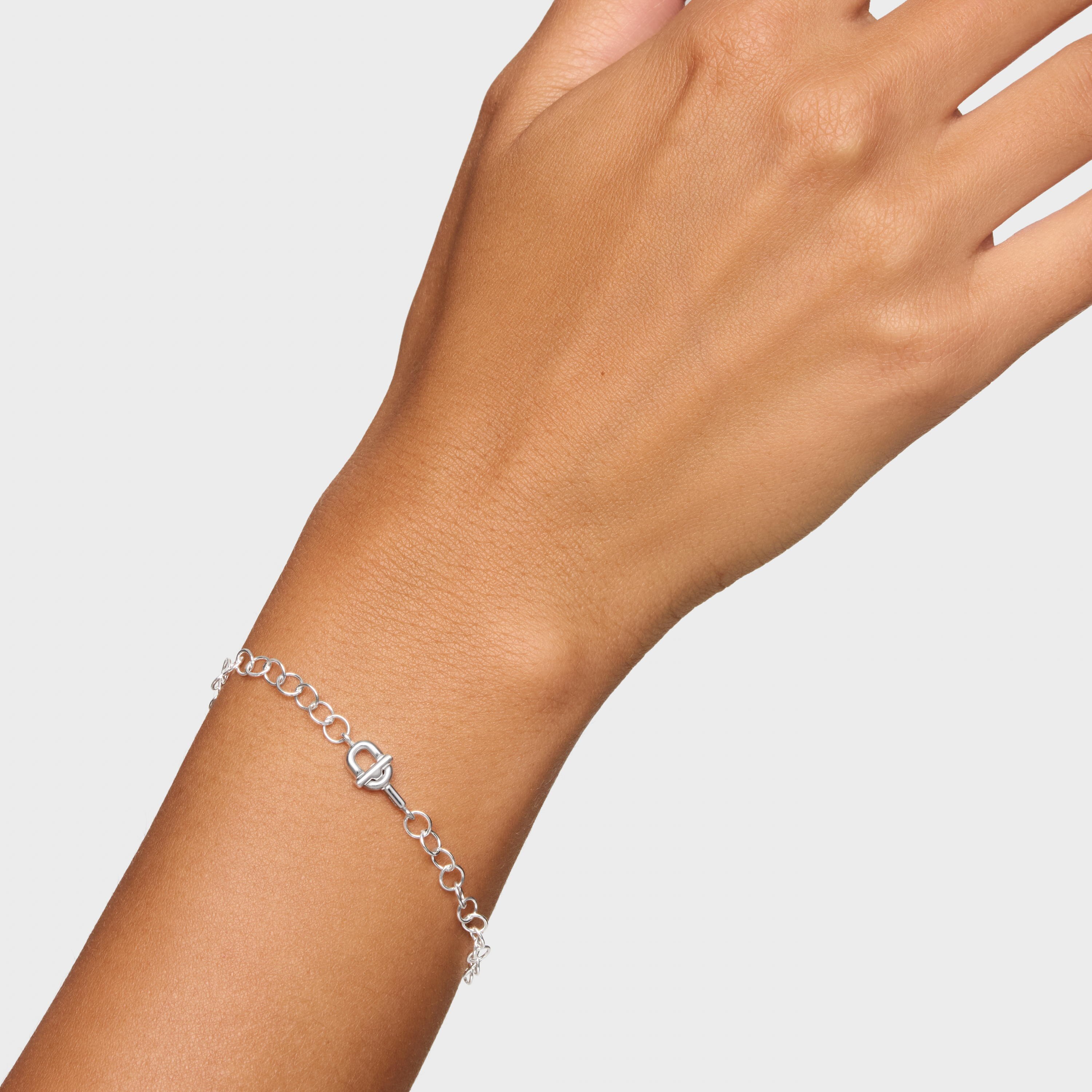 Silver round chain Bracelet TOUS MANIFESTO
