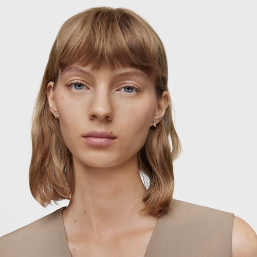 14kt gold and diamond Bear earrings Lligat