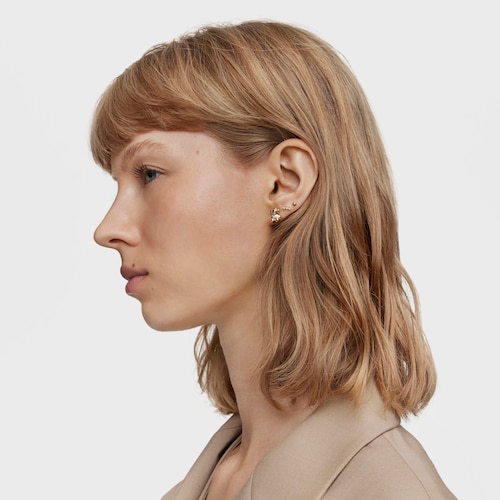 14kt gold and diamond Bear earrings Lligat