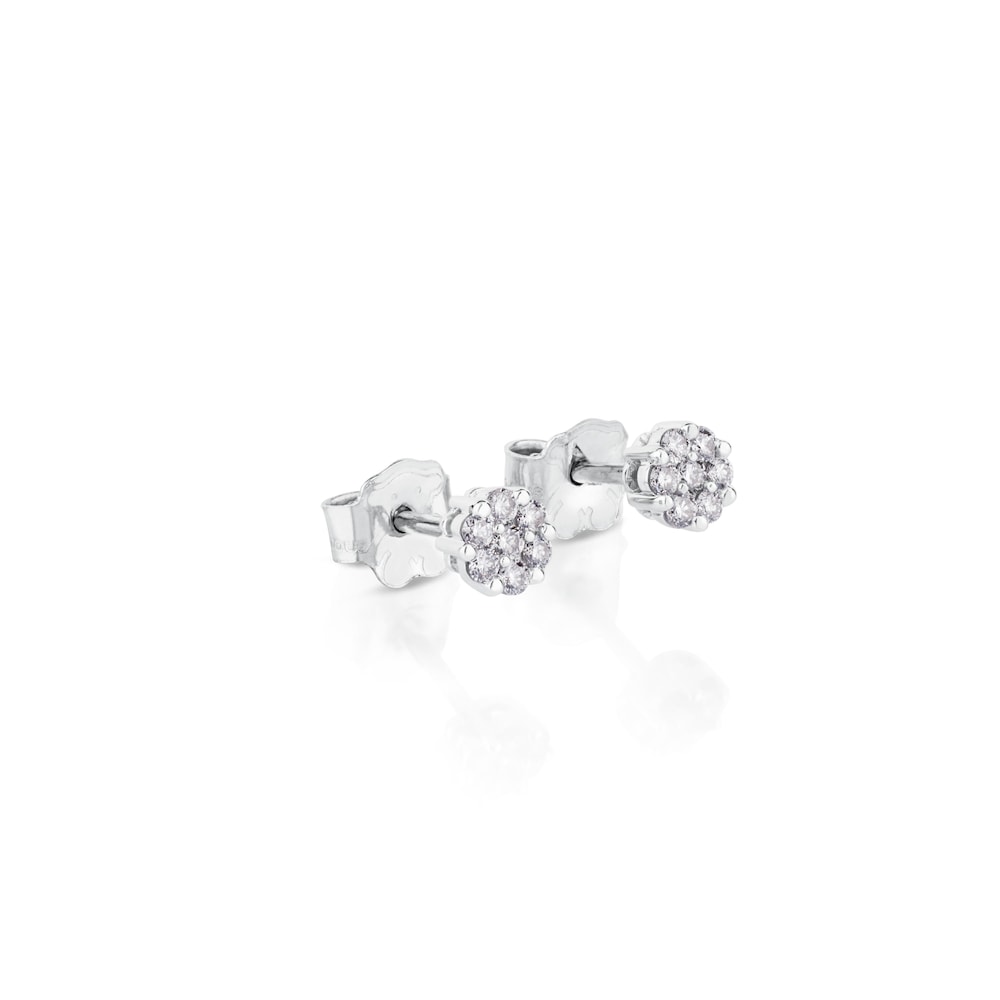 Pendientes de oro blanco 14 kt y diamantes TOUS Diamonds