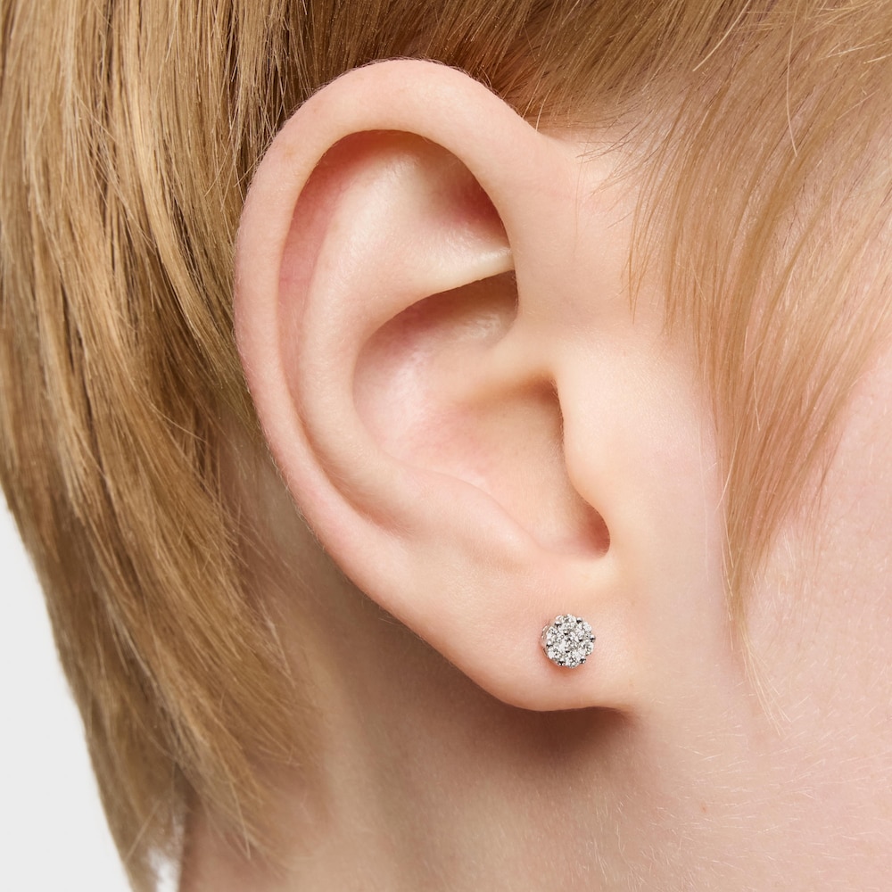 Pendientes de oro blanco 14 kt y diamantes TOUS Diamonds