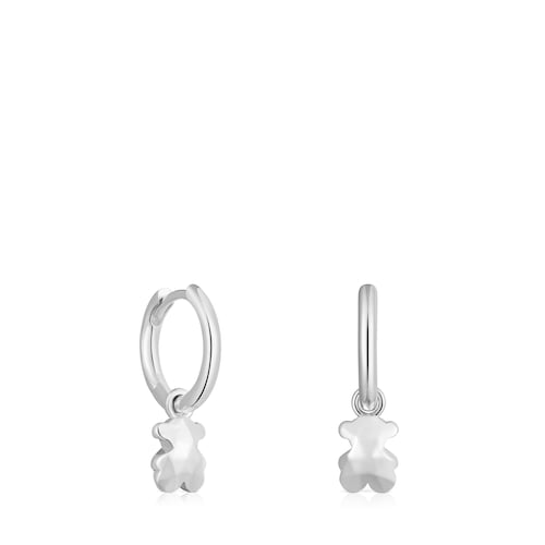 Silver Hoop earrings Icon Metal