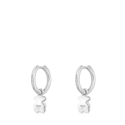 Silver Hoop earrings Icon Metal