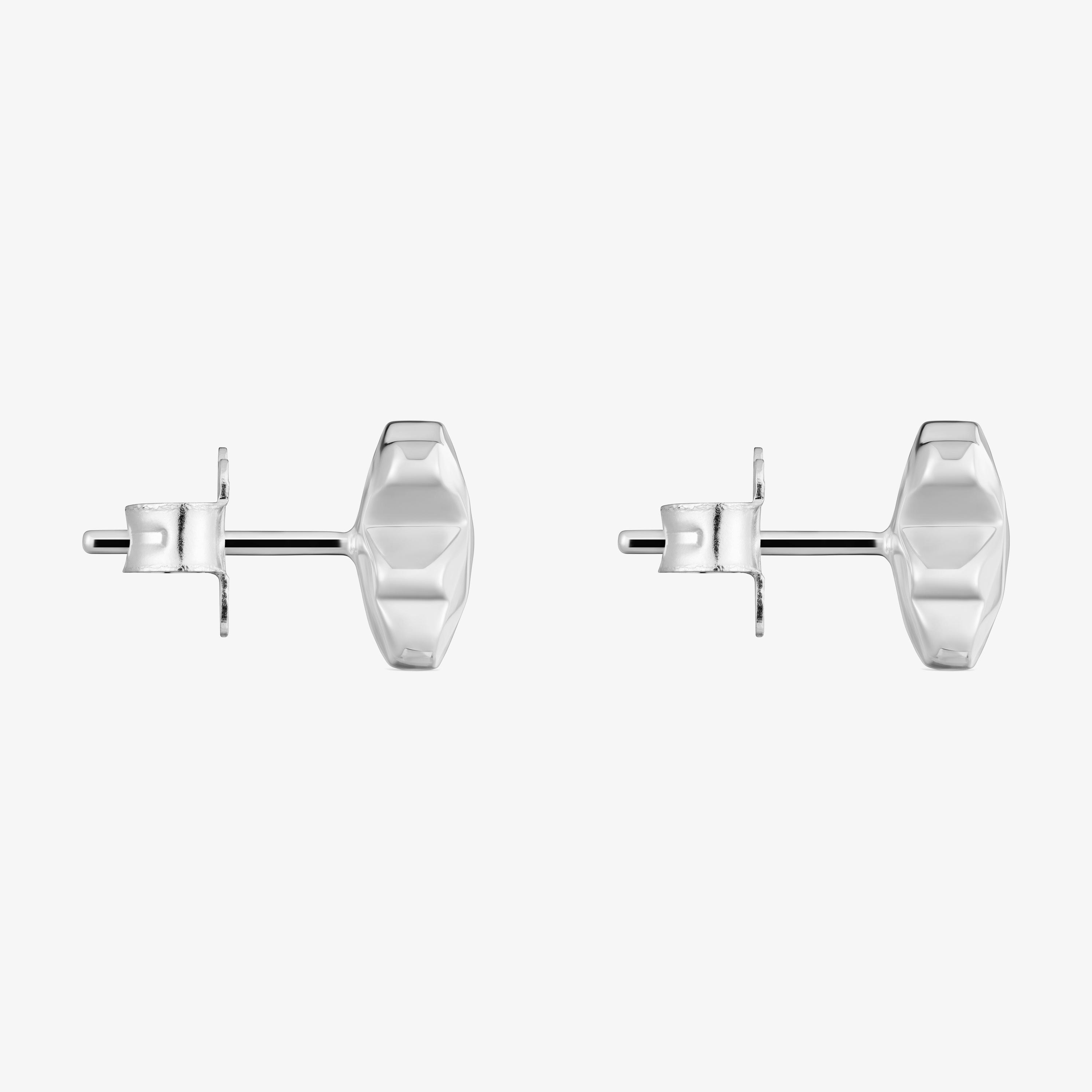 Silver bear Earrings Icon Metal