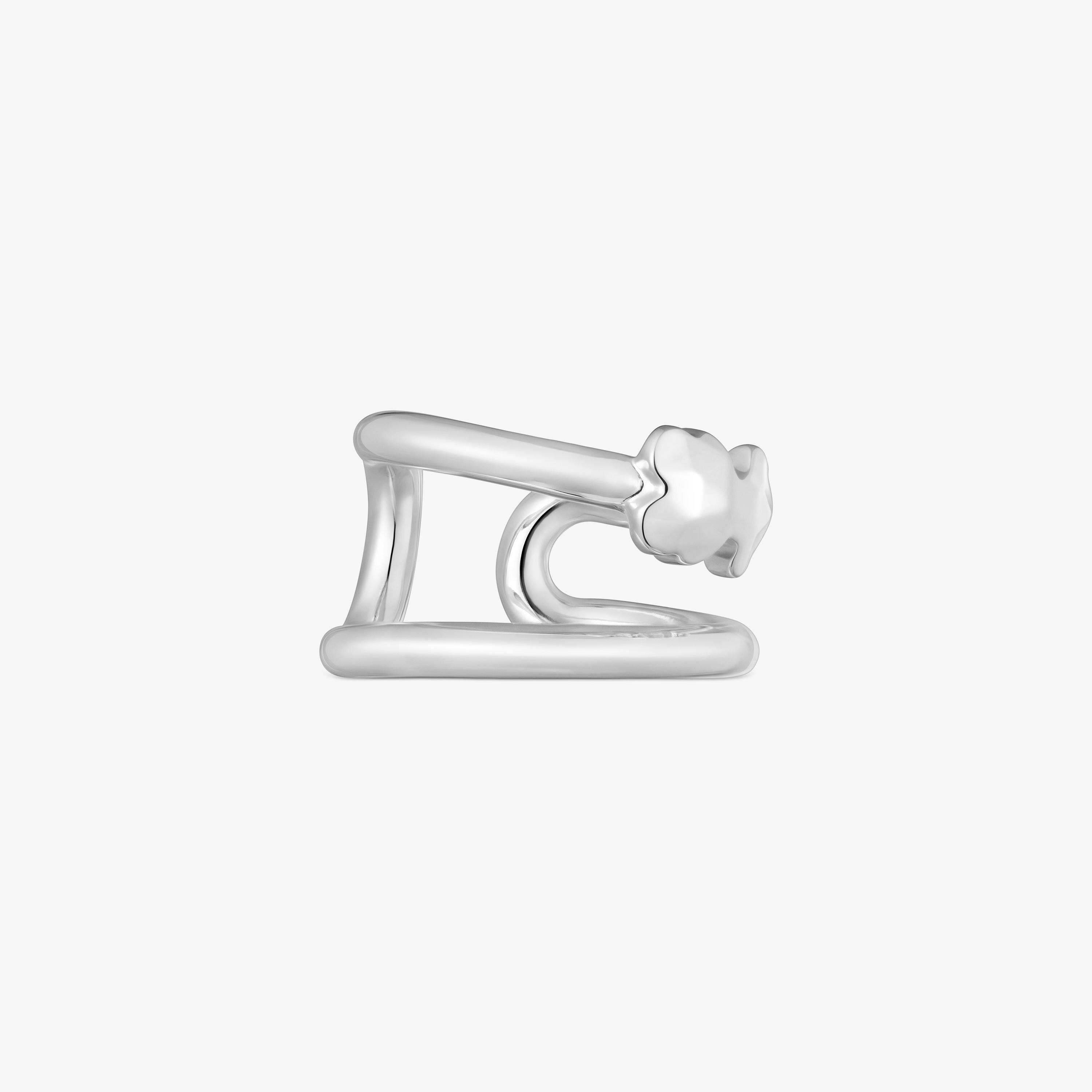 Silver Earcuff Icon Metal