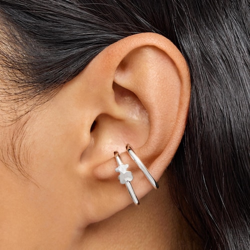 Silver Earcuff Icon Metal
