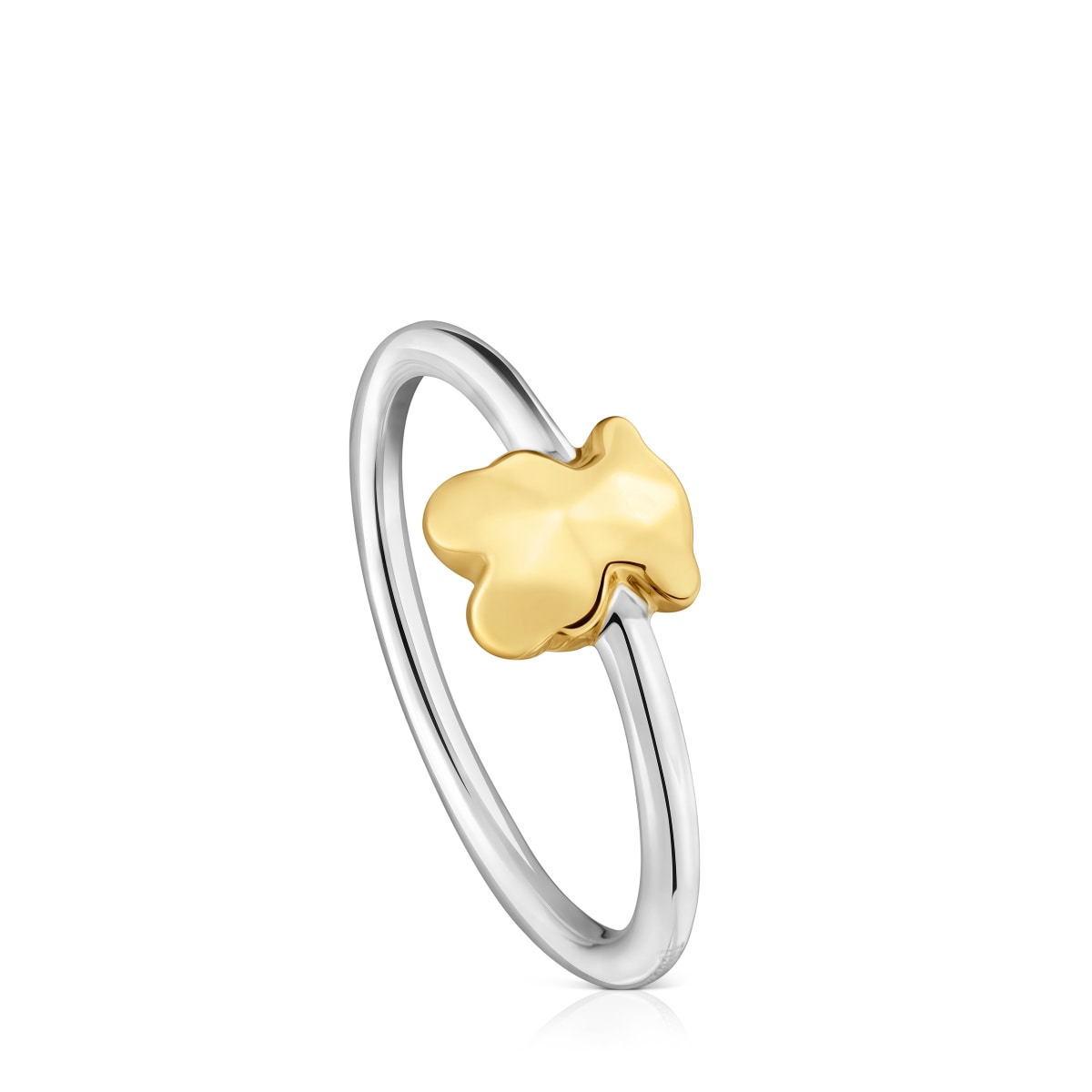Tous - Anillo Oso Bicolor Icon Metal Talla 10
