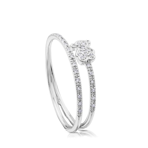 14kt white gold Ring with diamonds TOUS Diamonds