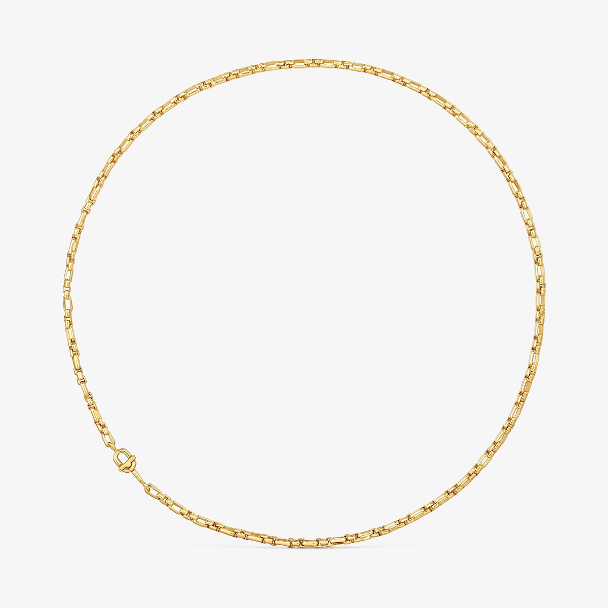 Tous - Collar Cadena Cuadrada Con Baño De Oro 18 Kt Sobre Plata Tous Manifesto - Dorado