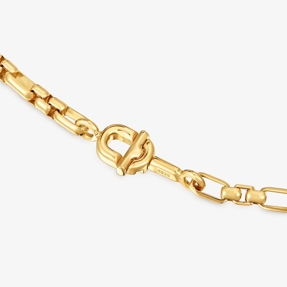 Square chain Necklace with 18K gold vermeil TOUS MANIFESTO