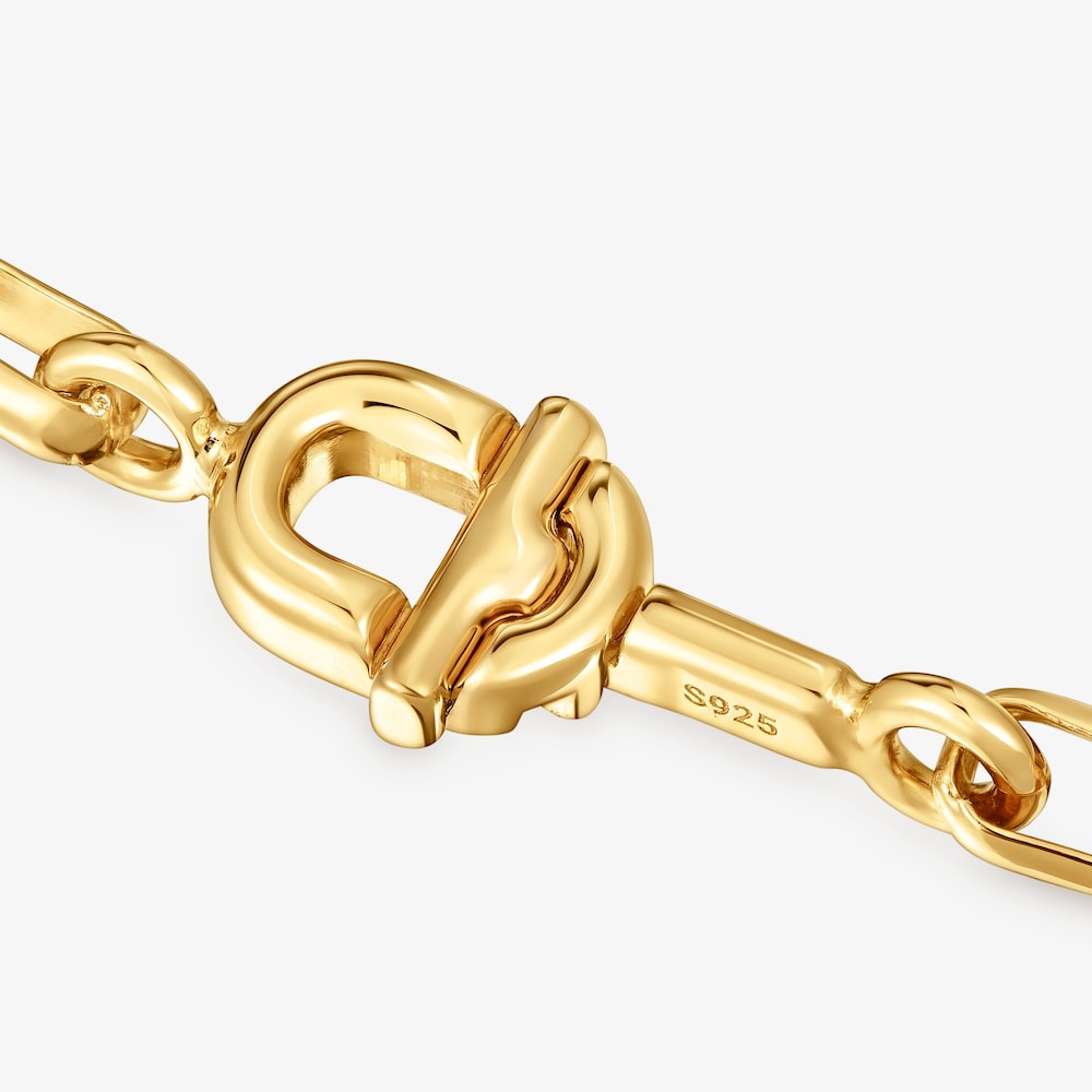 Square chain Necklace with 18K gold vermeil TOUS MANIFESTO