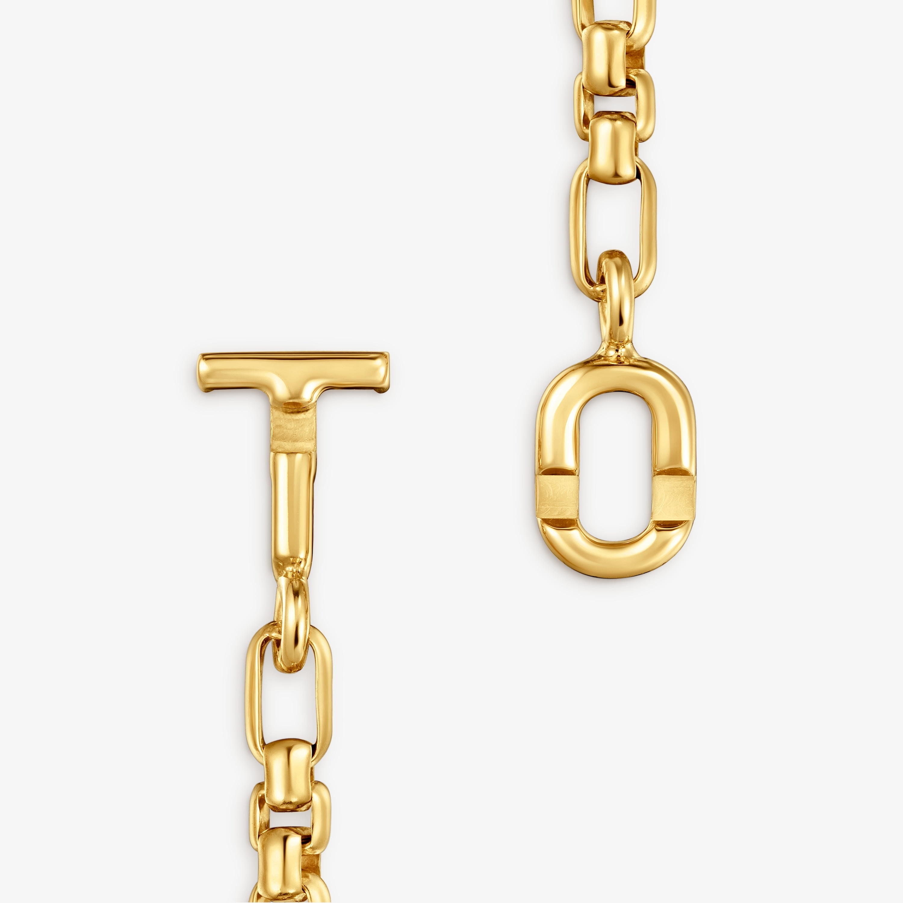 Square chain Necklace with 18K gold vermeil TOUS MANIFESTO