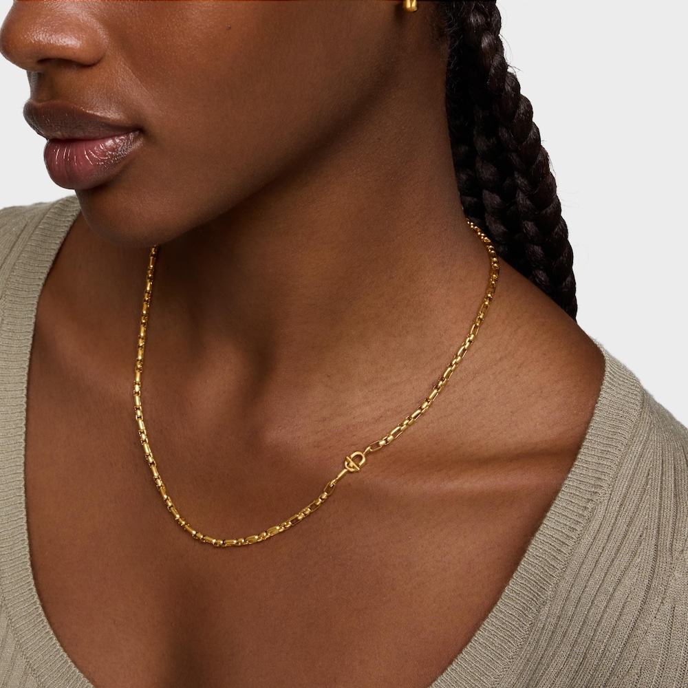Square chain Necklace with 18K gold vermeil TOUS MANIFESTO