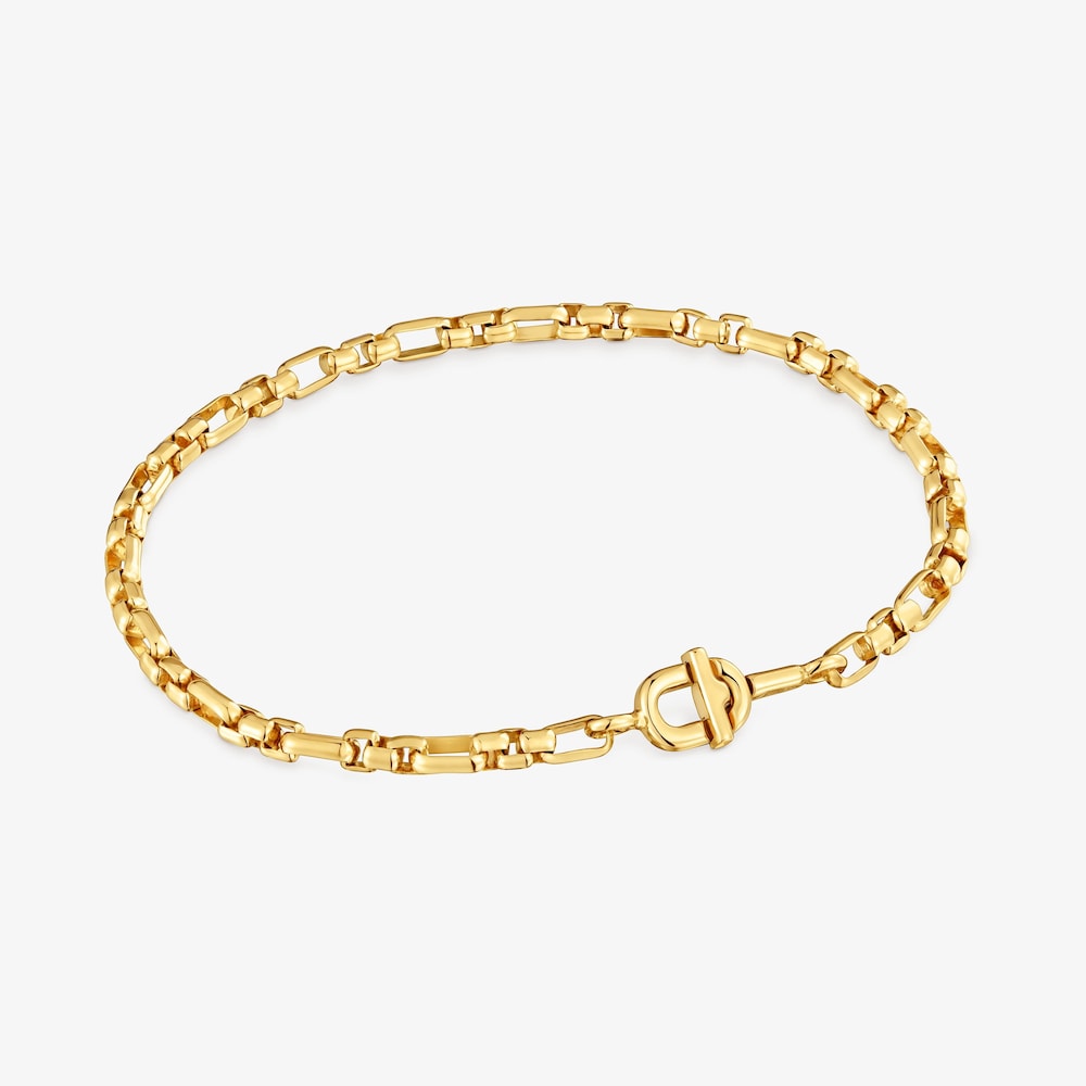 Viereckiges Kettenarmband TOUS MANIFESTO aus 18&nbsp;kt vergoldetem Silber