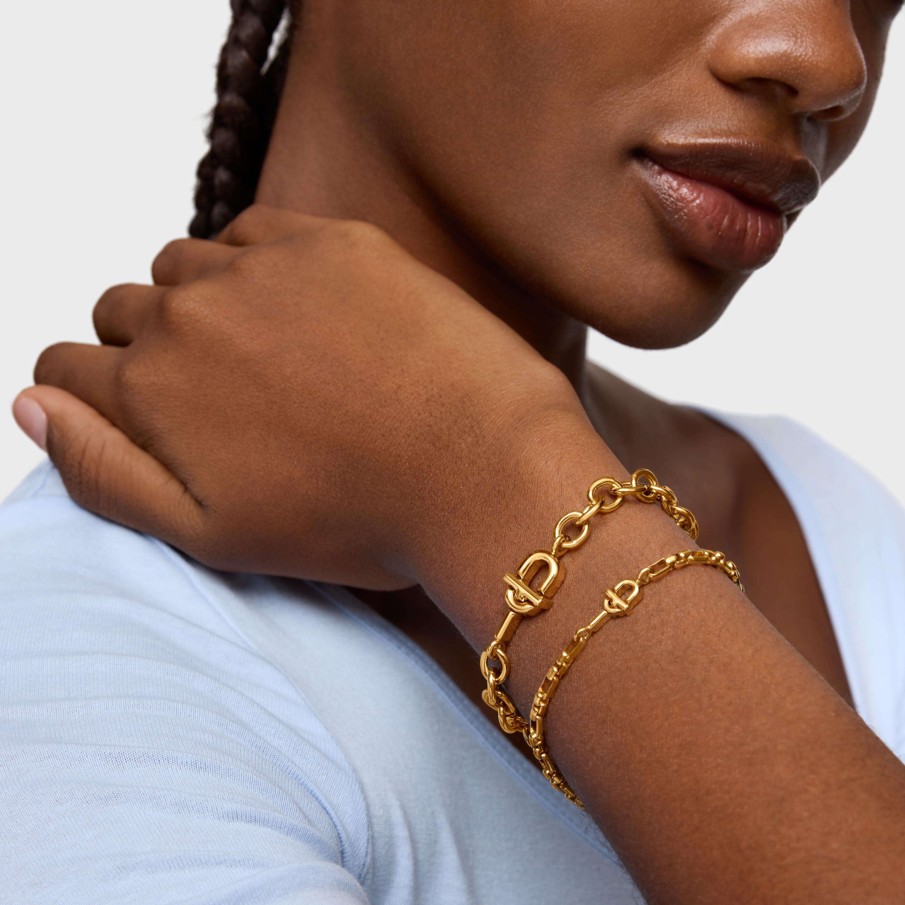 Square chain Bracelet with 18K gold vermeil TOUS MANIFESTO | TOUS