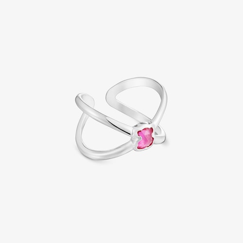 Claws ring de plata i rob&iacute; creat al laboratori Icon Color LGG