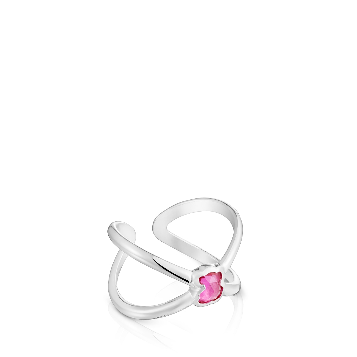 Tous - Claws Ring De Plata Y Rubí Creado En Laboratorio Icon Color Lgg Talla U