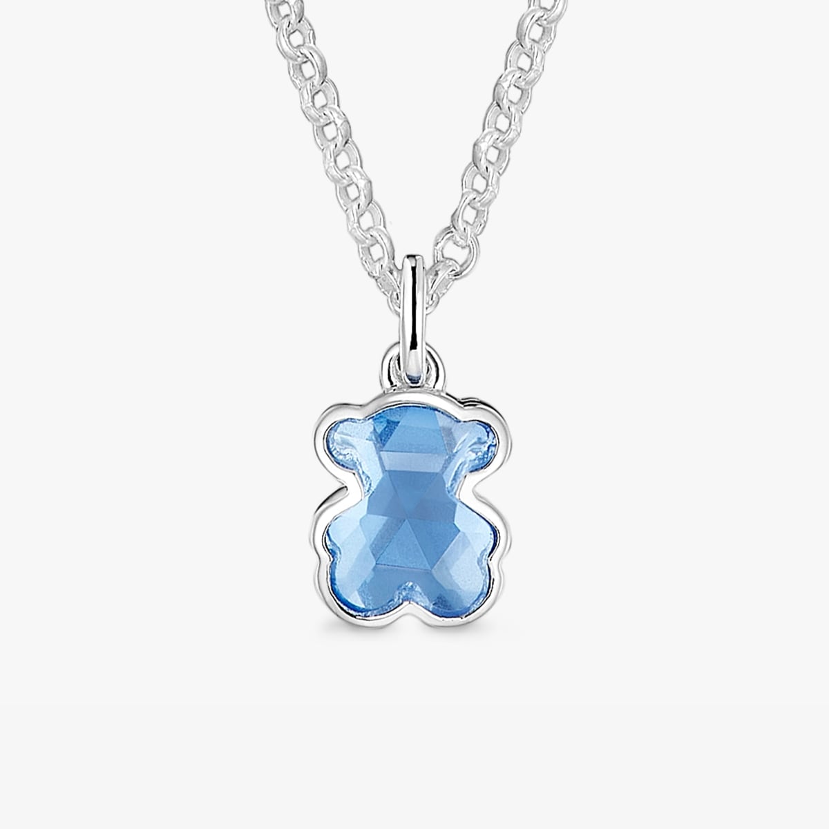 Tous - Collar Corto De Plata Y Espinela Azul Creada En Laboratorio Icon Color Lgg - Azul