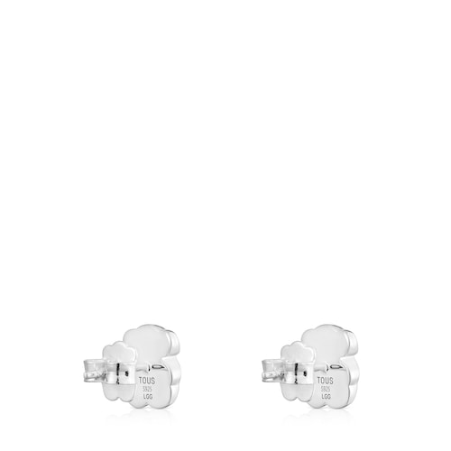 Silver Earrings with laboratorygrown ruby 1 mm Icon Color LGG