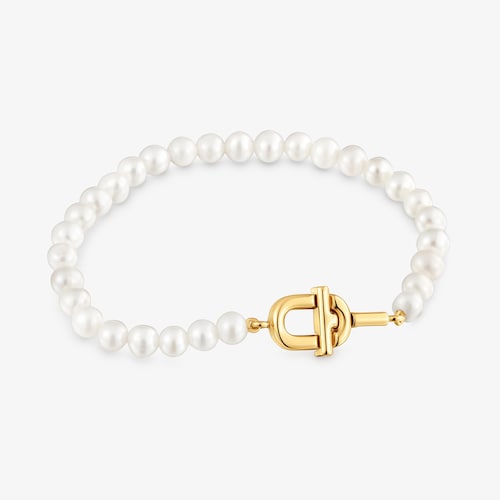 Bracelet en perles de culture et argent plaqu&eacute; or 18&nbsp;ct TOUS MANIFESTO