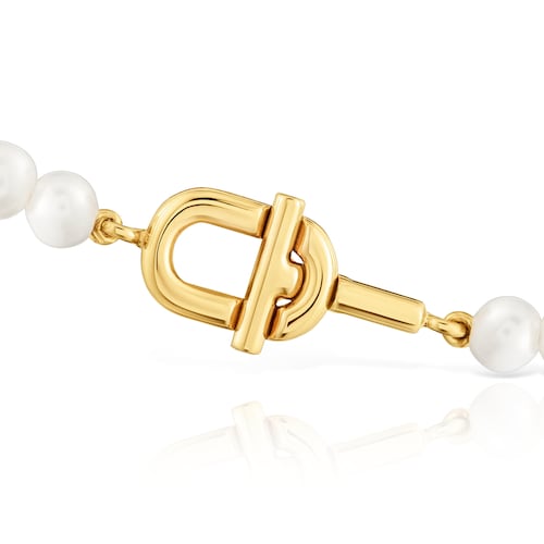 Pulsera de perlas cultivadas con baño de oro 18 kt sobre plata TOUS MANIFESTO