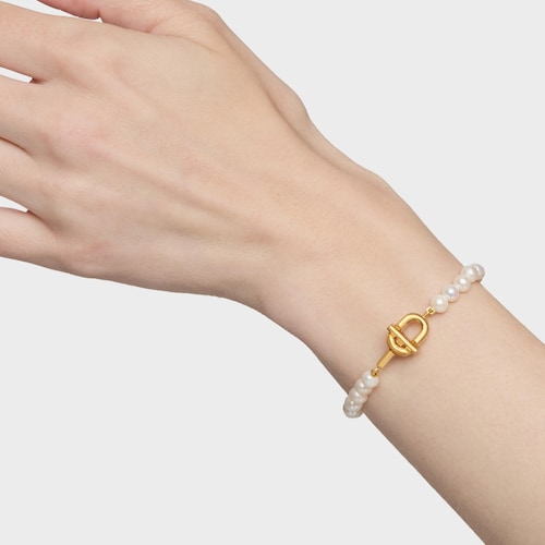 Pulsera de perlas cultivadas con baño de oro 18 kt sobre plata TOUS MANIFESTO