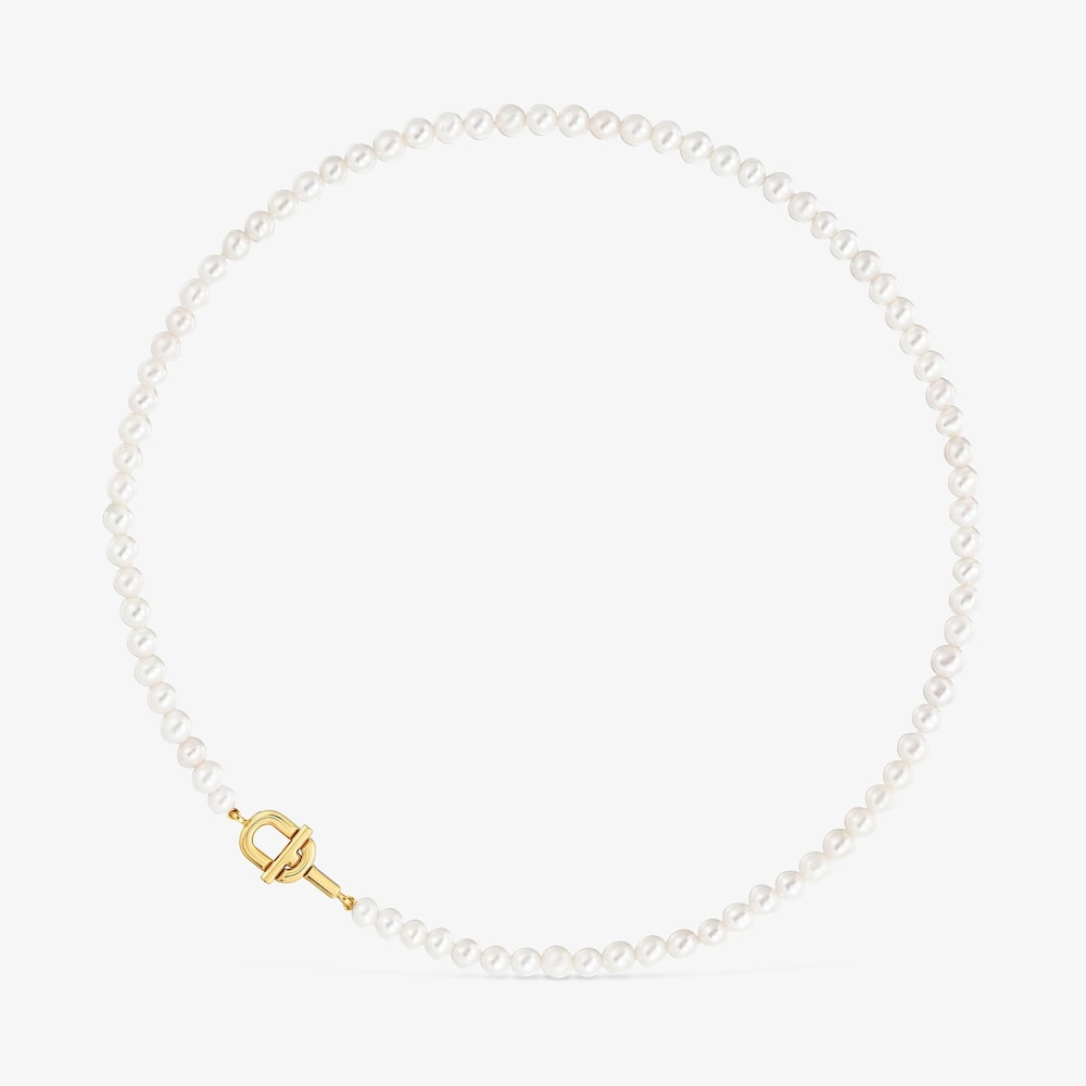Short cultured pearl Necklace with 18K gold vermeil TOUS MANIFESTO