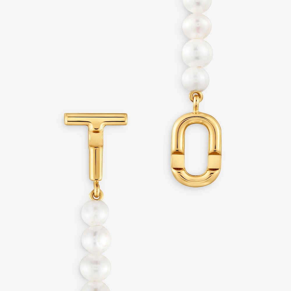Short cultured pearl Necklace with 18K gold vermeil TOUS MANIFESTO