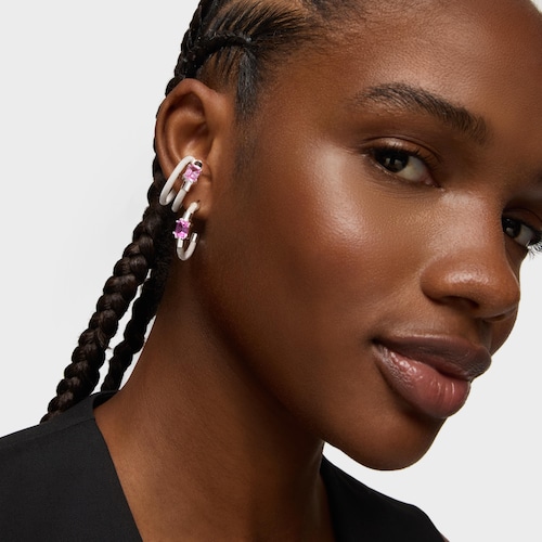 Earcuff de plata y zafiro creado en laboratorio TOUS Mesh LGG