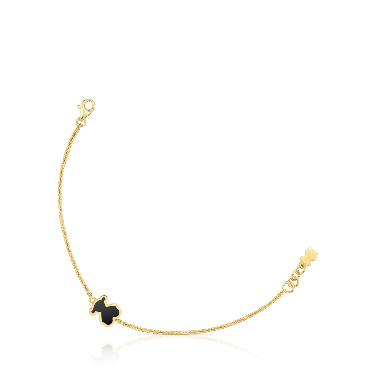 Tous - Pulsera Con Baño De Oro 18 Kt Sobre Plata Y Metacrilato Negro Galaxy - Dorado