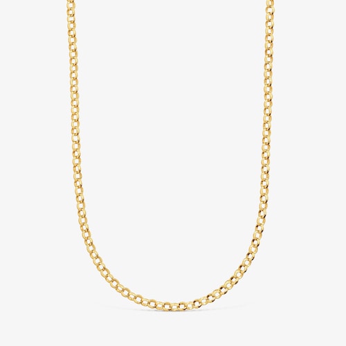 Collar cadena con ba&ntilde;o de oro 18 kt sobre plata TOUS