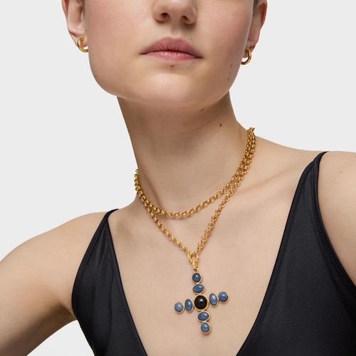 Collar cadena con baño de oro 18 kt sobre plata Eugenia X TOUS