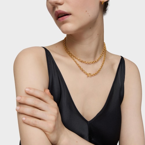 Collar cadena con baño de oro 18 kt sobre plata Eugenia X TOUS