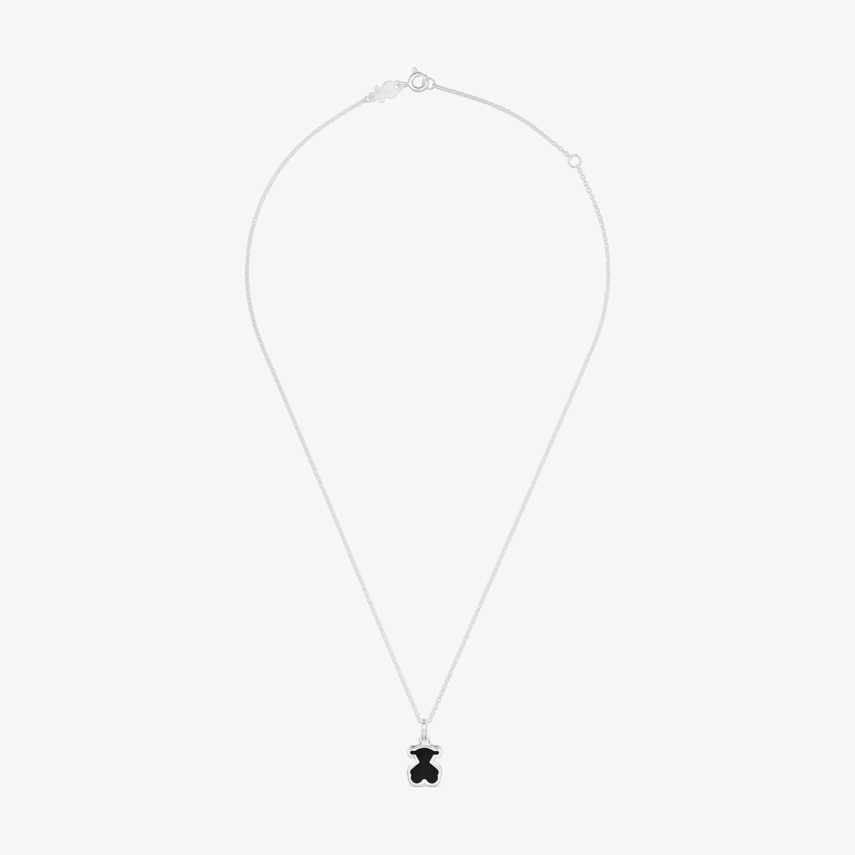 Silver and black acrylic glass Necklace Galaxy | TOUS