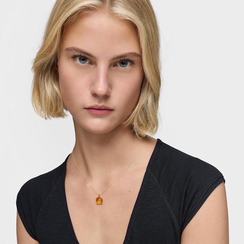 Wisiorek ze złota z bursztynem Color Pills