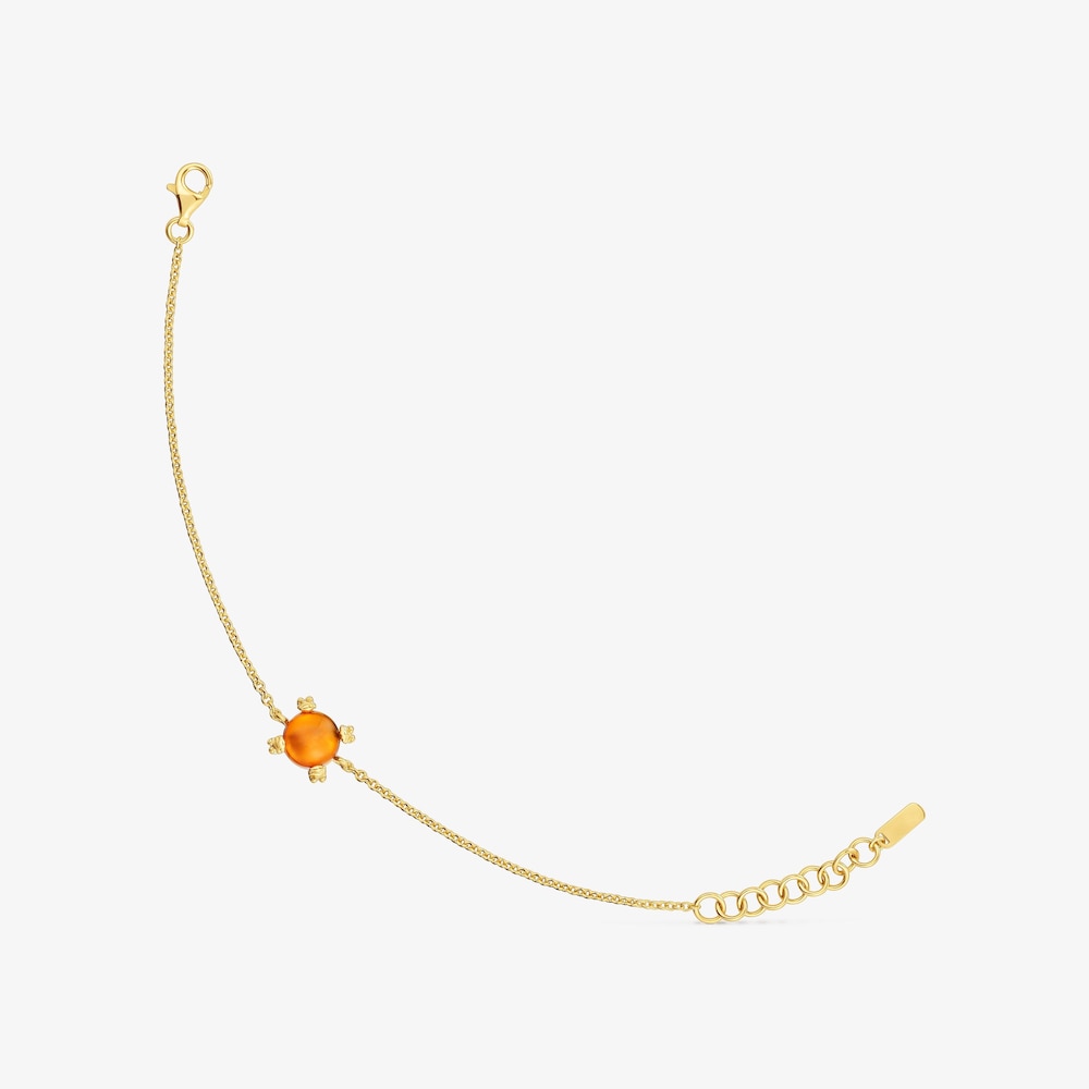 Retiazkov&yacute; n&aacute;ramok s&nbsp;18&nbsp;kt pozl&aacute;ten&iacute;m na striebre a&nbsp;jant&aacute;rom Color Pills