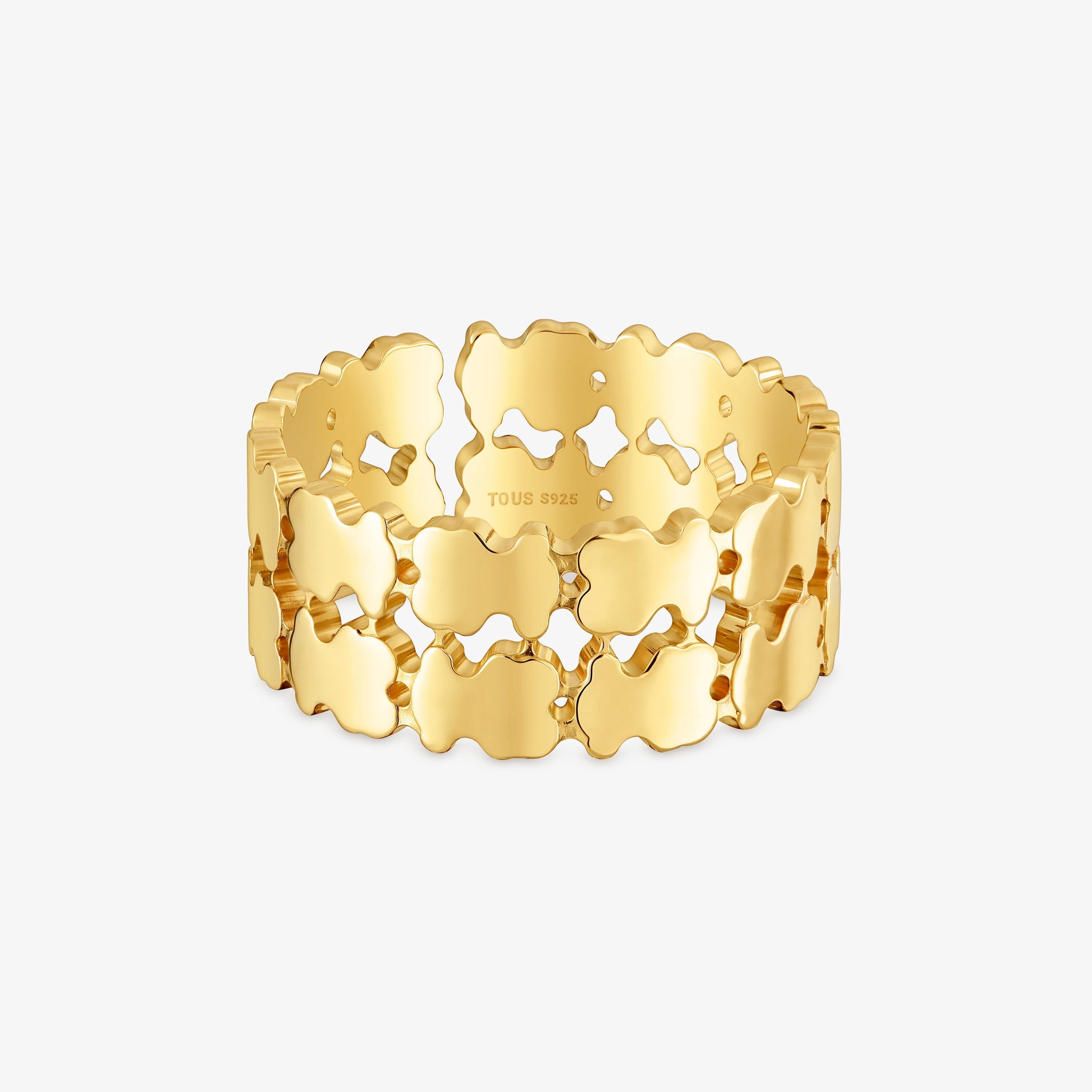 Ring with 18K gold vermeil TOUS Sweet 40s