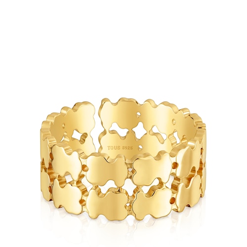 Anillo con baño de oro 18 kt sobre plata TOUS Sweet 40s