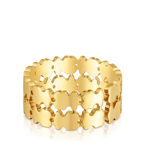 Anillo con baño de oro 18 kt sobre plata TOUS Sweet 40s