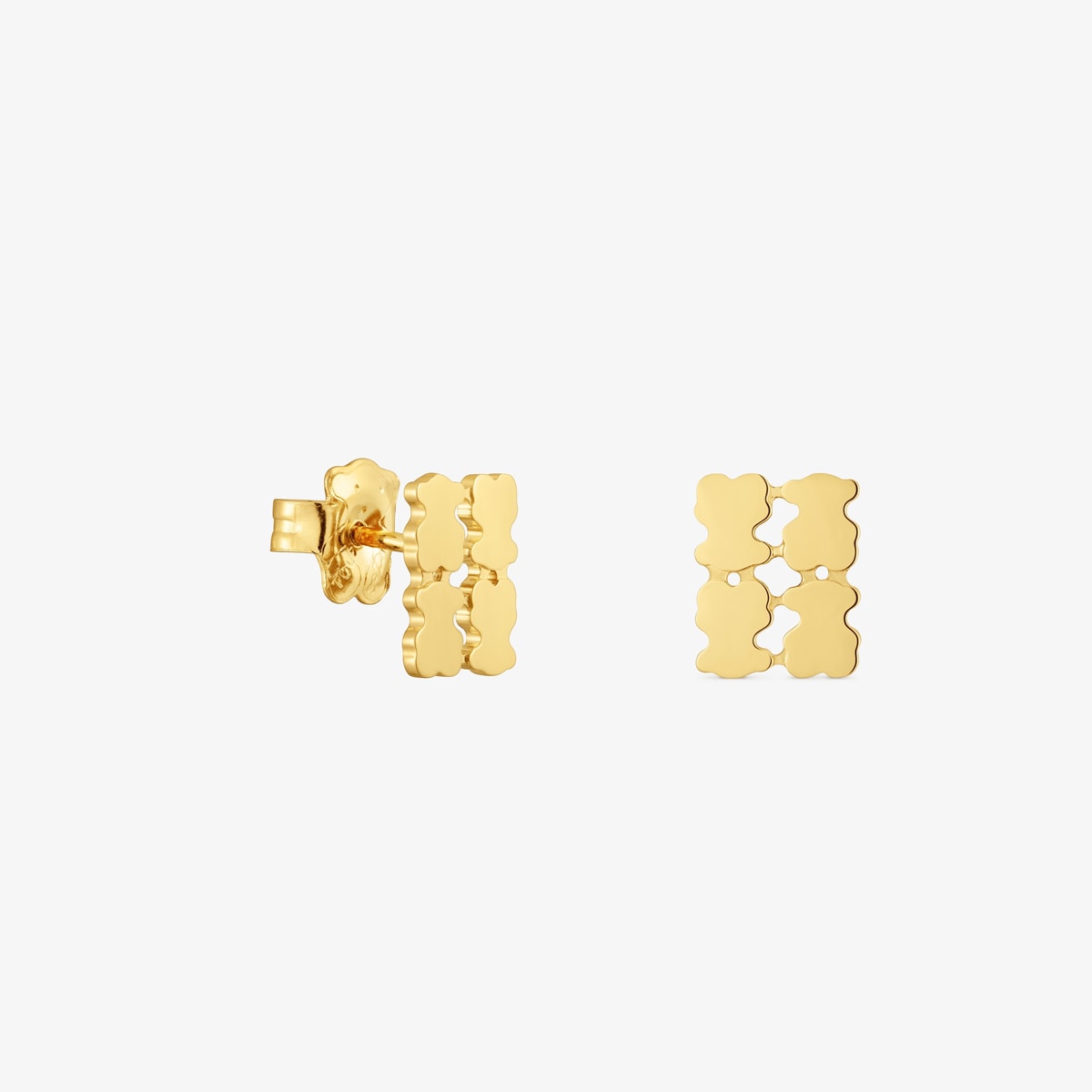 Tous - Pendientes Con Baño De Oro 18 Kt Sobre Plata Tous Sweet 40S - Dorado