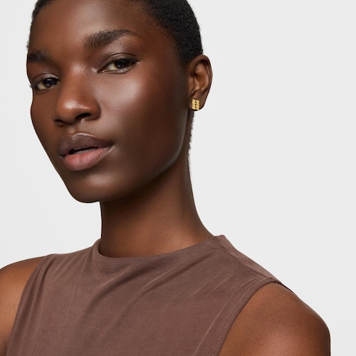 Pendientes con baño de oro 18 kt sobre plata TOUS Sweet 40s