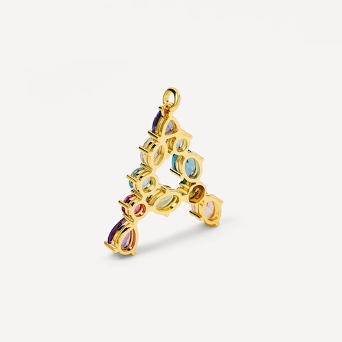 Gold letter A Pendant with gemstones TOUS ATELIER