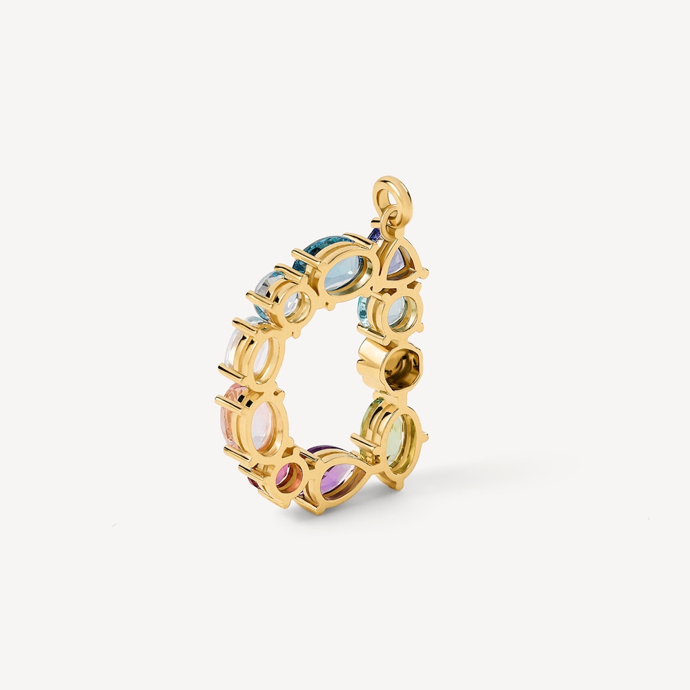 Gold letter D Pendant with gemstones TOUS ATELIER