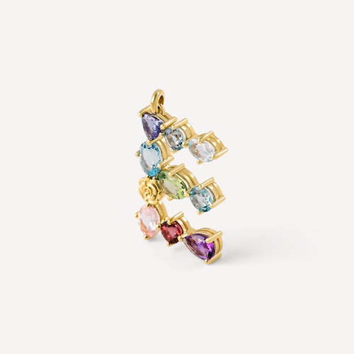 Colgante de oro letra E con gemas TOUS ATELIER