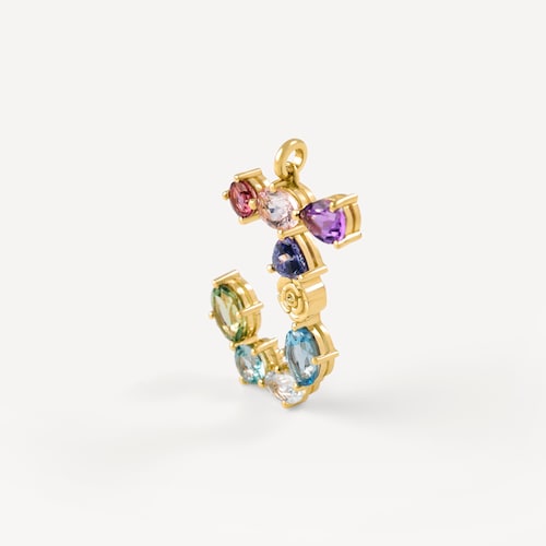 Colgante de oro letra J con gemas TOUS ATELIER