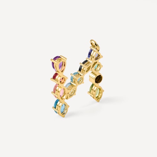 Colgante de oro letra N con gemas TOUS ATELIER