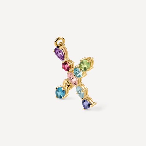 Colgante de oro letra X con gemas TOUS ATELIER